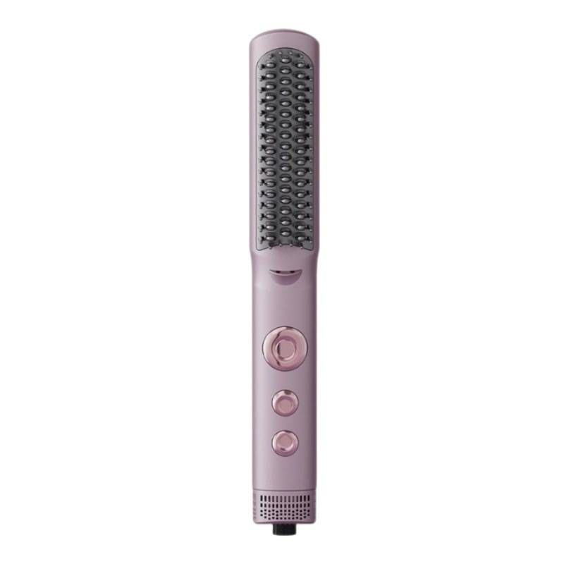 Cool Air Straightening Brush - No Heat Damage Volumizing & Smoothing Hair Styler For Frizz-Free Shine_voghion.com