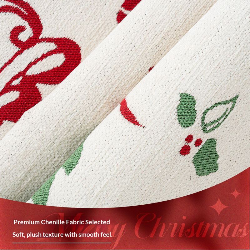 Heavyweight Chenille Christmas Sofa Cushion – Non-Slip, Cat-Resistant, All-Season Cover For Sectionals & Loveseats_voghion.com