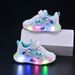 Girls' 2025 New Cartoon Style With Lights, Casual Soft Soled Sports For Children, Velcro LED Illuminated Shoes_voghion.com