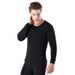 Herbst-Winter-Herren-Set mit langen Unterhosen und samtigem Rundhals-Baumwoll-Set_voghion.com