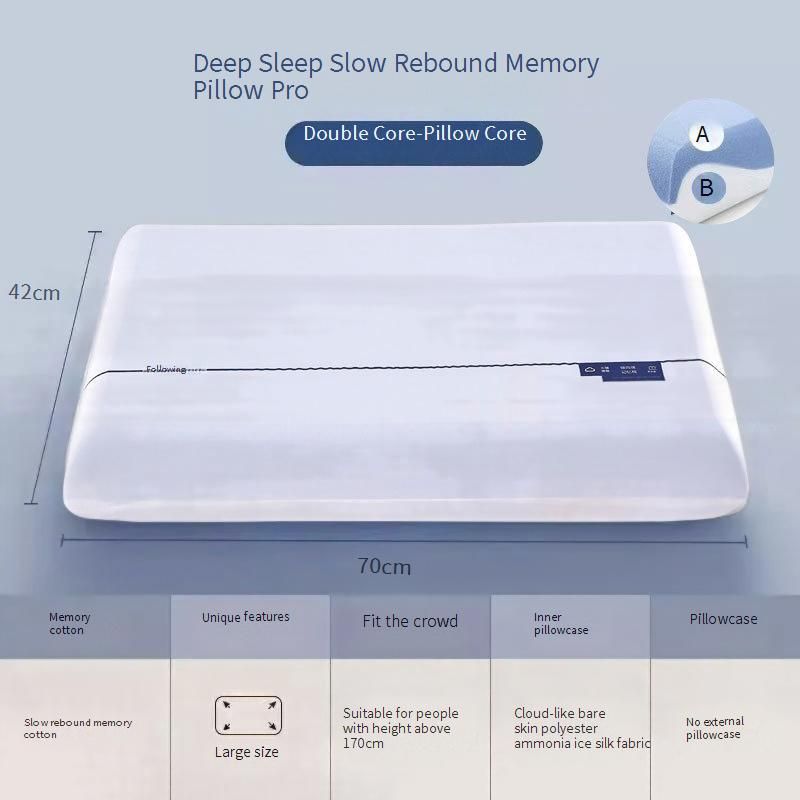 Oreiller de couchage profond, oreiller cervical professionnel, oreiller en mousse à mémoire de forme, oreiller cervical latéral, aide au sommeil, oreiller d'hiver Core_voghion.com