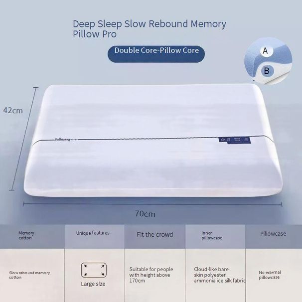 Oreiller de couchage profond, oreiller cervical professionnel, oreiller en mousse à mémoire de forme, oreiller cervical latéral, aide au sommeil, oreiller d'hiver Core_voghion.com