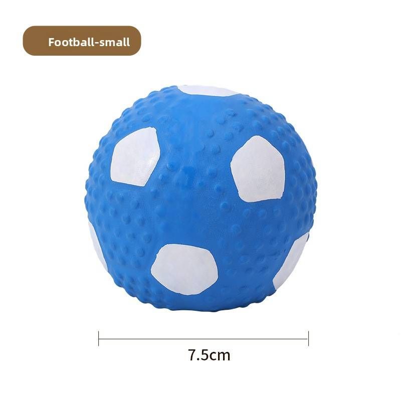 Pet Latex Sound Toys For Gnawing And Relieving Boredom, Shaped Like Footballs._voghion.com