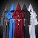 Halloween Cosplay Costume Medieval Monk Costume Monk Robe Wizard Costume Priest Costume COS Costume Stage Costume_voghion.com