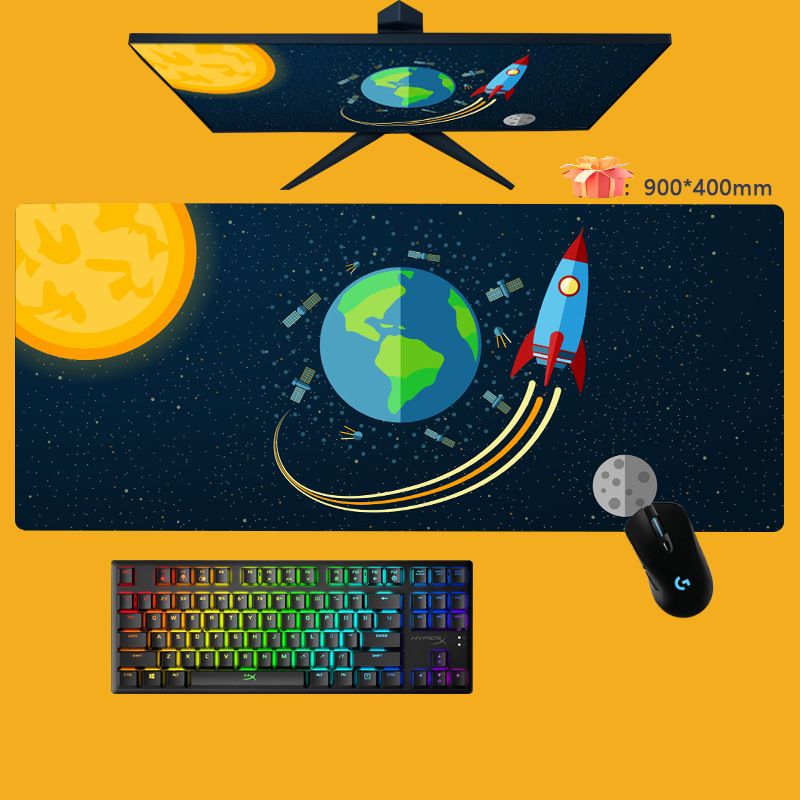 Mouse Pad Planeta Universo Grande Jogo Teclado de Computador Personalizado Escritório Criativo E-sports Tapete de Mesa Mouse Boy_voghion.com