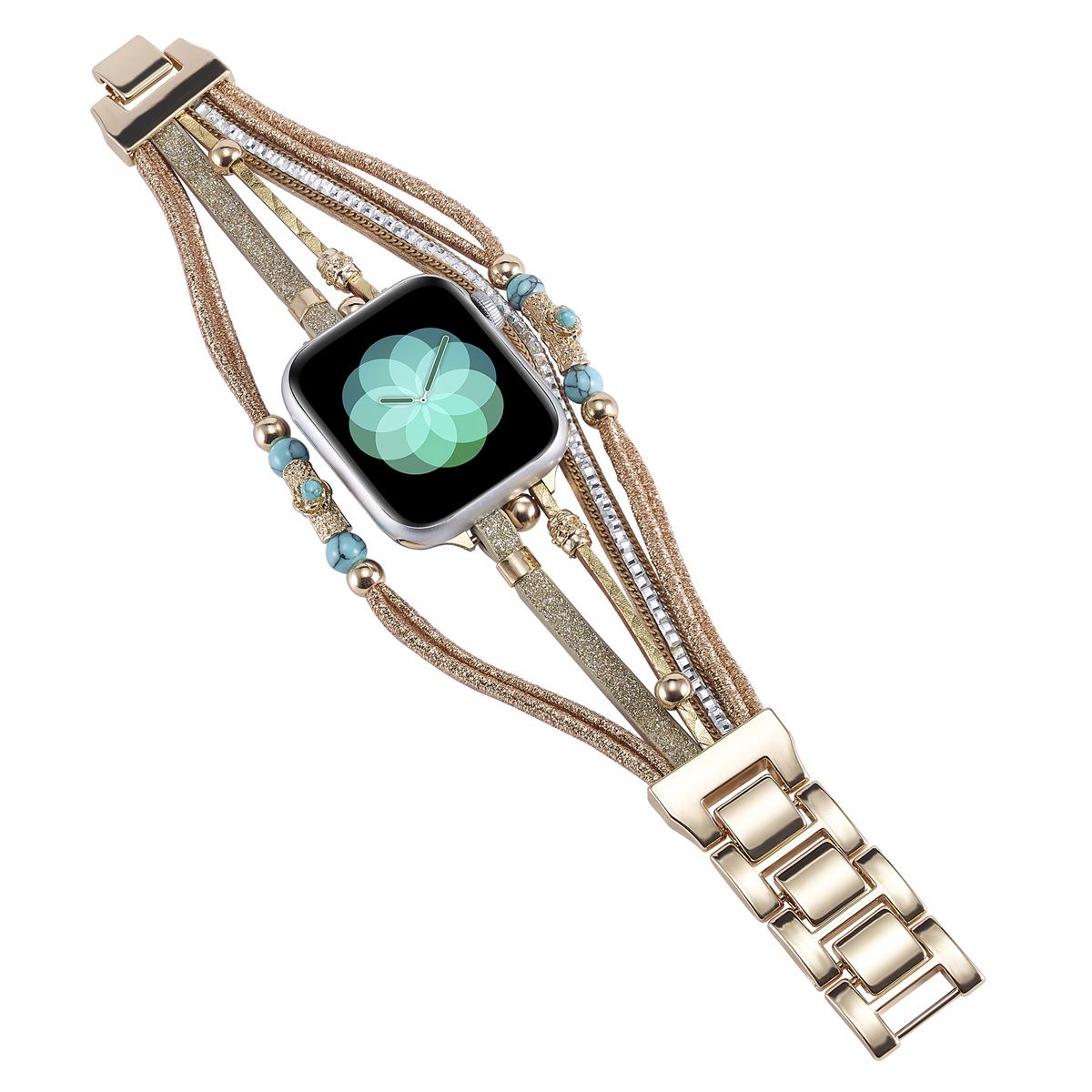 Correa de reloj de joyería para iWatch Ultra 2 Se 9/8/7/6/5 Correa de reloj de pulsera de moda 42/44/45/49 mm 38/40/41 mm_voghion.com
