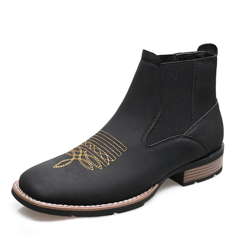 Botas Martin bordadas para hombre, estilo moderno, recomendación 2025_voghion.com