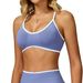 Seamless Color-Block Trim Hollow Back Underwear Running Yoga Sports Bra 9245_voghion.com