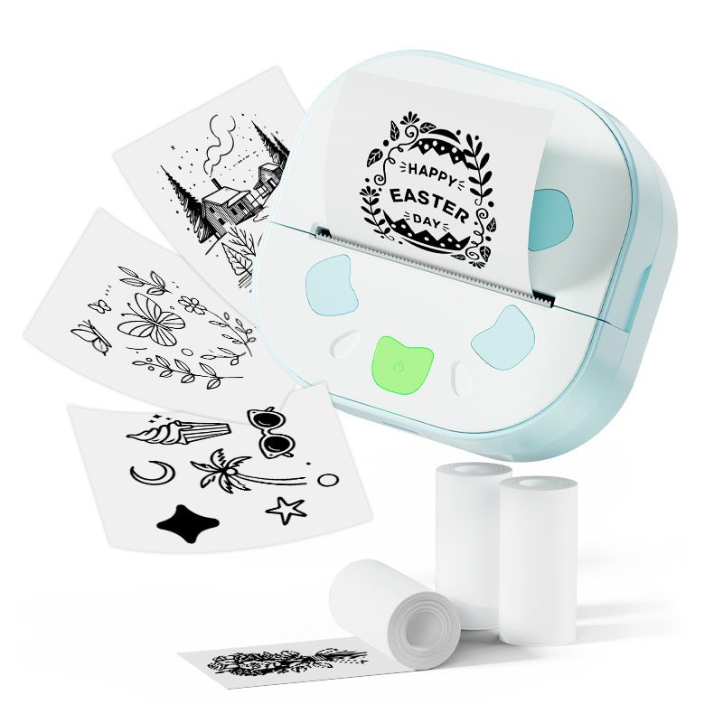 D21 Mini drukarka termiczna z Bluetooth – przenośna drukarka etykiet do domu, szkoły i biura, kompatybilna z systemem Android_voghion.com