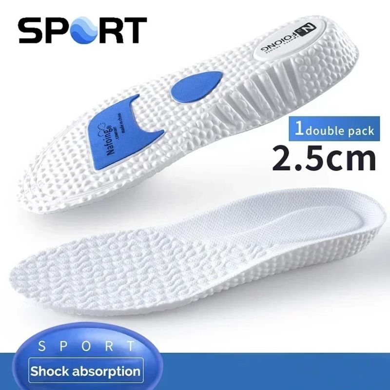 Høydeøkende innleggssåler Silikon Memory Foam Skoputer Buestøtte Ortopedisk pute Sport Løping Hælløfteføtter_voghion.com