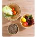 Rund gewebt für gedämpfte Brötchen, großes Sieb, Sieb, zum Waschen von Bambusprodukten, zum Abtropfen von Gemüse, zur Aufbewahrung in der Küche_voghion.com