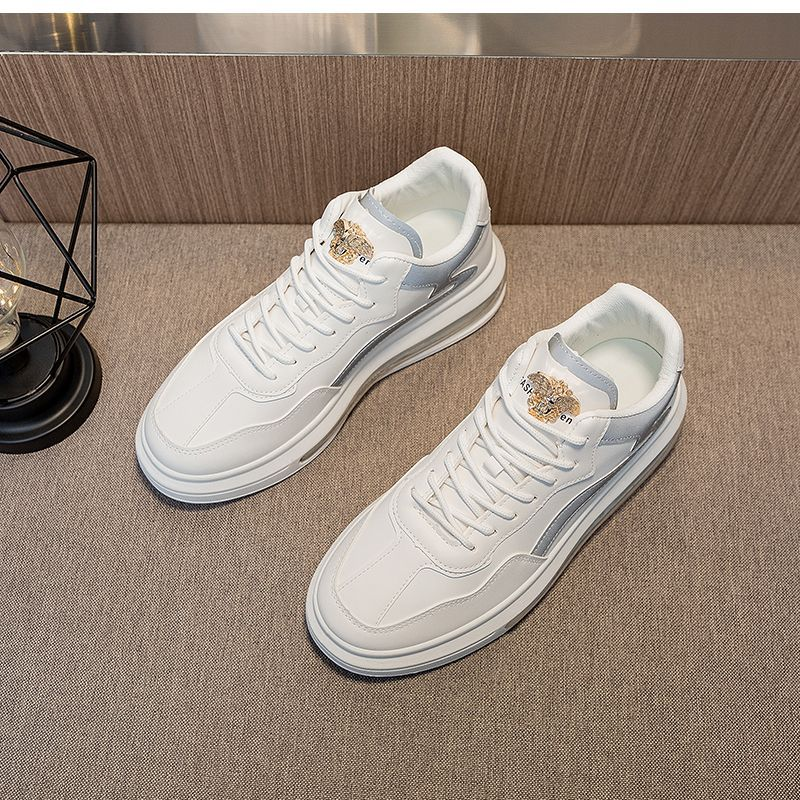Sommer neue Herrenschuhe Netz rot dickbesohlte Luftkissen Herrenmode lässig All-Match atmungsaktive weiße Schuhe, um den Trend der Turnschuhe zu steigern_voghion.com