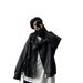 Ladies' loose slimming motorcycle ins college minimalist plus size women's leather jacket versatile student uniform_voghion.com