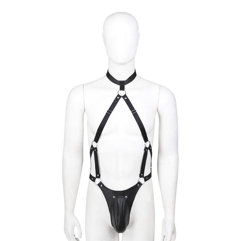 Sex Produkte Enge Leder Kleidung Tasche Schutz Drei Punkt Pole Leistung Kleidung_voghion.com
