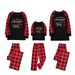 2025 Christmas Parent-child Clothing Long Sleeved Long Pants Checkered Patchwork Printed Home Clothes Christmas Parent-child Clothing Set-Men's Style_voghion.com
