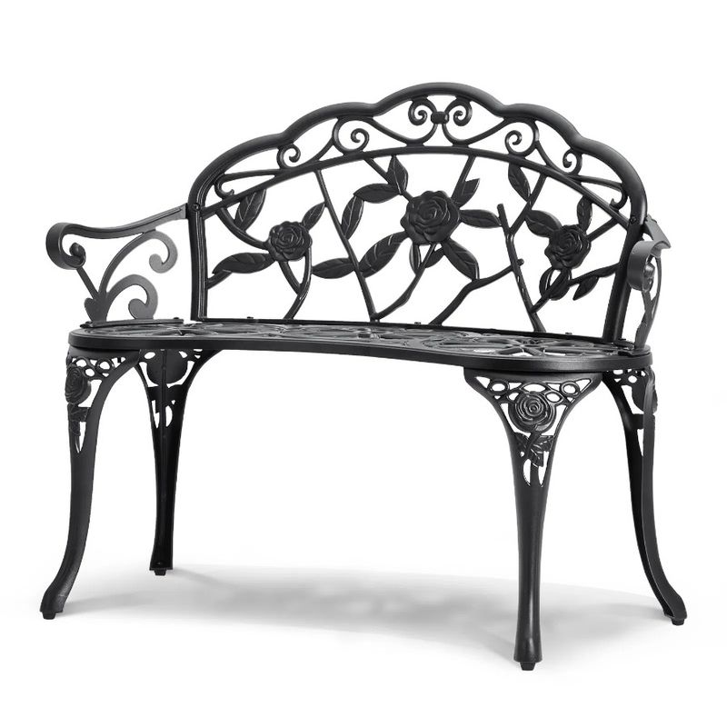 480 Outdoor For Inches Bench Load Garden Outdoors Bench Park Garden Bench Outdoor Metal With 38.8 Backrest Lbs Capacity Bench_voghion.com