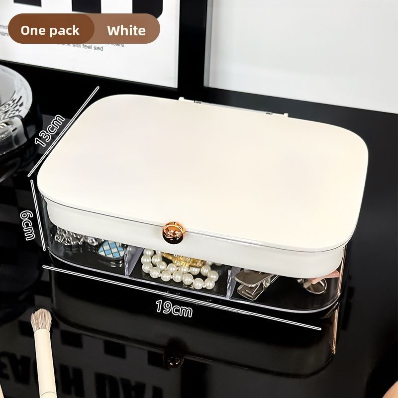 Storage Anti-Oxidation Small Exquisite High-End Portable Large Capacity Earrings Necklace Hand Jewelry Box_voghion.com