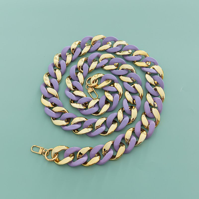 Grande bandoulière de sac à bandoulière tendance en résine acrylique antidérapante, 4 cm x 3,3 cm_voghion.com