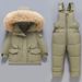Premium Kids Down Jacket Set – Ultra-Warm 90% White Duck Down With Detachable Hood & Stylish Fur Trim (80-110cm)_voghion.com