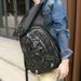 Personalized men's bag, women's PU handheld single shoulder backpack, new animal leopard head travel computer backpack_voghion.com