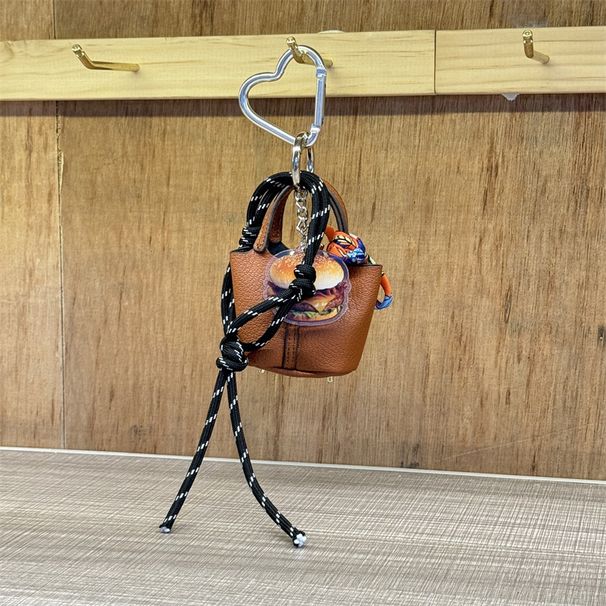 Modny brelok do torebki typu wiaderko – ręcznie tkany dodatek z liny dla par, stylowa ozdoba do torebki typu crossbody DIY w wielu kolorach_voghion.com