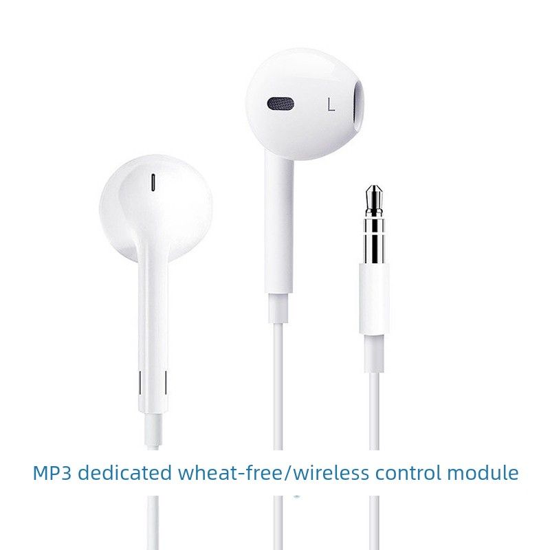 Ενσύρματα ακουστικά MP3/MP4 Player με ειδικό ασύρματο χειριστήριο ενσύρματου ελέγχου, στρογγυλή οπή κεφαλής 3,5 χιλ., ημι-ενδοαυτί, μεγάλης διάρκειας, χωρίς πόνο_voghion.com