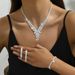 Neu Yiwu Kleine Ohrringe Halskette Armband Set High-end Zirkon Hochzeit Schmuck_voghion.com