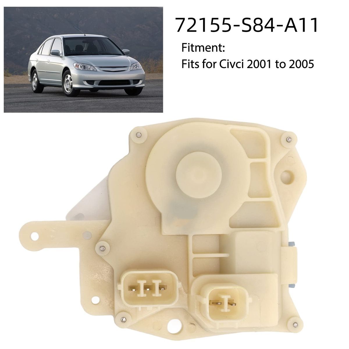 72155-S84-A11 Siłownik zamka przedniego lewego 72155S84A11 pasuje do Honda Accord Civic Insight Odyssey S2000 Zespół zamka drzwi_voghion.com