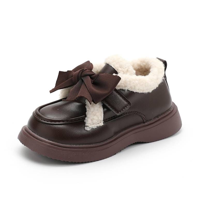 Sapatos Oxford de couro sintético para meninos e meninas, sapatos sociais para crianças pequenas, cadarço, sola texturizada antiderrapante, mocassim, sapatos clássicos para caminhada, uniforme escolar_voghion.com