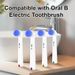 4 szt. kompatybilnych z elektryczną szczoteczką do zębów Oral-B, miękkie wymienne końcówki szczoteczki, profesjonalne końcówki do szczoteczek do zębów, wkłady do 100, 1000, 1500, 4000, 7000, 7500_voghion.com