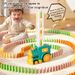 Domino Tokens Mexicain Kids Toys Electric Little Train Domino Building Block Toy Kids STEM Building Montessori Toys_voghion.com