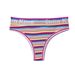 Women's Clothing T-string Underwear Light Luxury Women's T-string Pants Rainbow Striped Large Size Thong_voghion.com