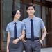 Pulse Pulse Bamboo Fiber Men's Professional Formal Slim Fit Non-Iron Business Shirt Short Sleeve Custom Workwear_voghion.com