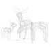 3 Piece Christmas Light Display Reindeers 229 LEDs_voghion.com
