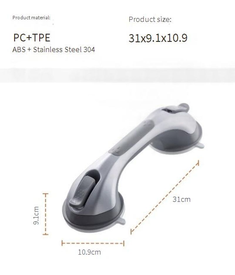 RYYD Elderly Grab Bar - Suction Cup｜Adjustable｜CE Medical_voghion.com