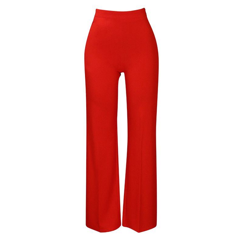 Kadın moda mizaç Tongle gündelik büyük boy geniş bacak pantolon_voghion.com