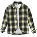 Retro Plaid Long Sleeved Shirt For Men, Fashionable And Versatile, Artistic And Casual Loose Top_voghion.com