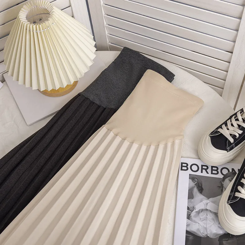 Winter Fashion Clothing for Pregnant Women Skirts Pregnancy Pants Maternity Dress_voghion.com