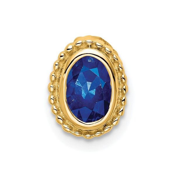 14k Oval Sapphire Chain Slide_voghion.com