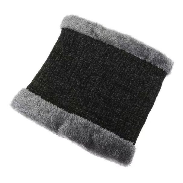 Sciarpa in lana spessa da uomo autunno inverno per anziani di mezza età, collo in maglia di lana calda e versatile per esterni_voghion.com