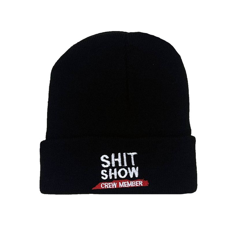 Nouveau chapeau pull brodé chaud d'automne et d'hiver chapeau tricoté brodé chapeau pull chapeau chapeau en fil hip-hop_voghion.com