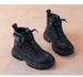 Boy's MartinBoot 2025 Autumn/WinterNew StyleEnglishStyleChildren'sYellowBoot With SoftBottomand Anti-Slip FunctionLittle BoyCottonBootCowhide_voghion.com