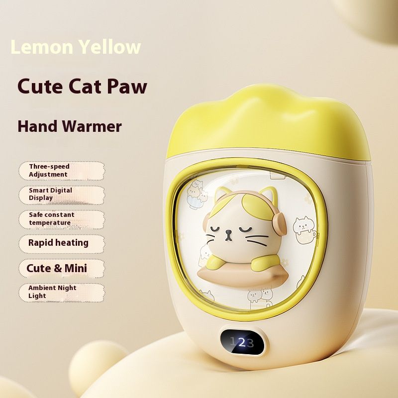 USB Rechargeable Hand Warmer – 3 Heat Settings, Portable & Fast Heating, Aluminum Heating Plate, Compact For Travel (Beige)_voghion.com