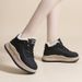 Sapatos femininos de inverno com sola, altura aumentada, calçados esportivos e de lazer de algodão grosso,_voghion.com