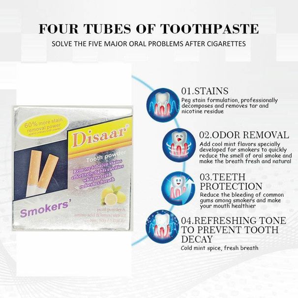 Munttandpasta om sigarettenvlekken te verwijderen, tandvlekken te beschermen, slechte adem te elimineren, mondverzorgingstandpasta, bamboe houtskoolreiniging, tanden verfrissen_voghion.com