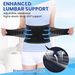 Back Support For Lower Back Pain Relief - Ergonomic Lumbar Support Belt 6 Curved Steel Strips Adjustable Breathable Fits Men And Women_voghion.com