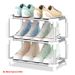 10-Tier Shoe Organizer With Zippered Dust Cover – Space-Saving Metal Frame Shoe Rack, Modern & Versatile For Dorm, Entryway & Closet_voghion.com