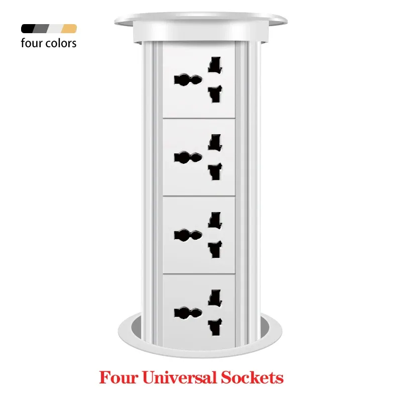 Automatische Pop-Up-Buchse EU UK US Universal Standard-Steckeradapter USB Typ-c Bluetooth Audio Lift Smart Home Appliance_voghion.com