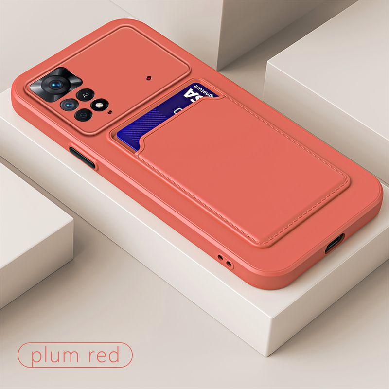 Coque de téléphone portefeuille mince en TPU avec porte-cartes, étui souple pour Xiaomi Redmi Note 11 10 9 8 Pro 11T 9T 9S 9A 8A Mi Poco X3 NFC_voghion.com
