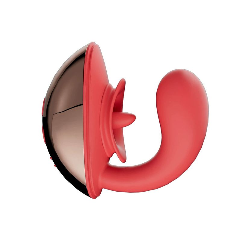 Vibrador para ponto G, lambedor de língua, estimulador de mamilos, massageador de vagina, brinquedos sexuais para masturbação feminina, suprimentos para adultos_voghion.com